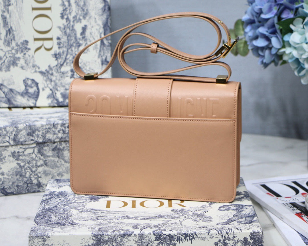 Dior 30 Montaigne Bag In Poudre Box Calfskin