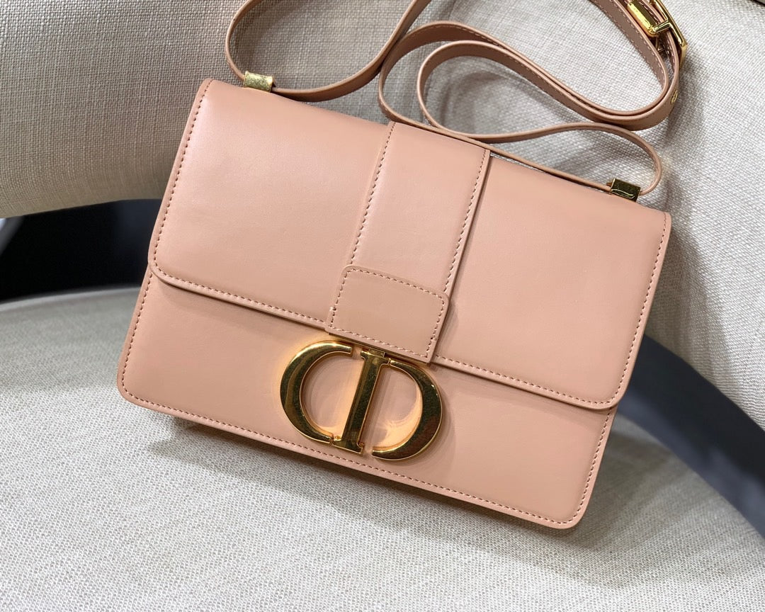 Dior 30 Montaigne Bag In Pink Box Calfskin