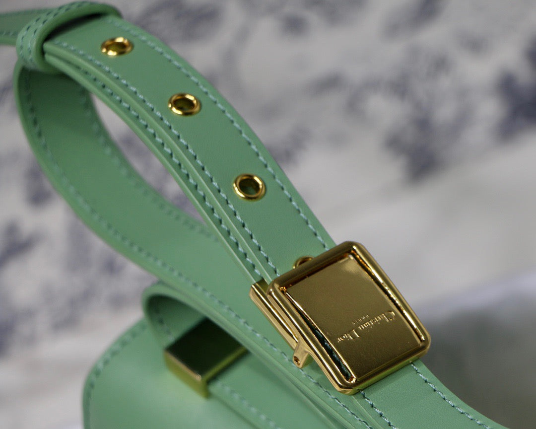 Dior 30 Montaigne Bag In Avocado Green Box Calfskin