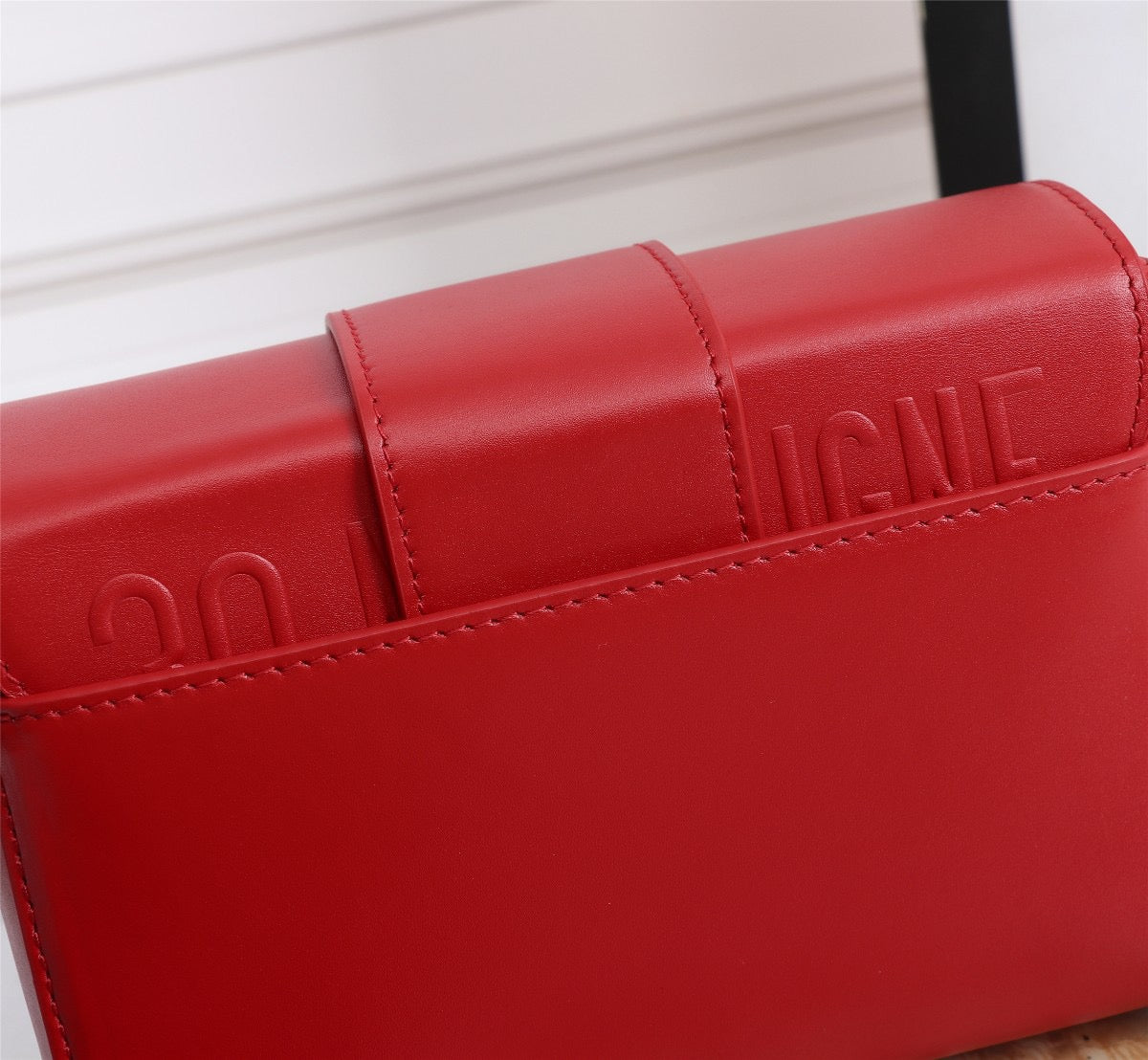 Dior 30 Montaigne Box Bag In Red Box Calfskin