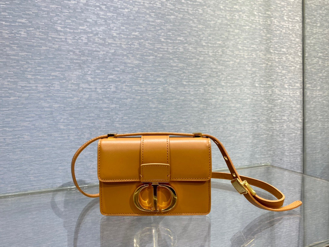 Dior 30 Montaigne Micro Bag In Yellow Box Calfskin