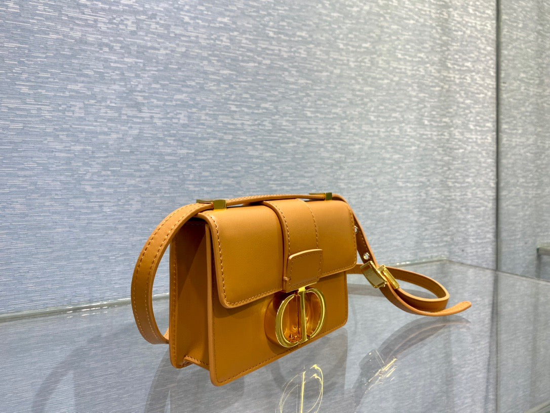 Dior 30 Montaigne Micro Bag In Yellow Box Calfskin