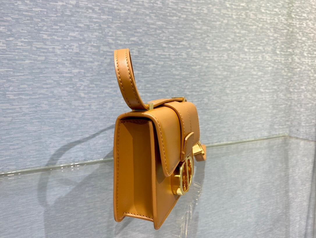 Dior 30 Montaigne Micro Bag In Yellow Box Calfskin