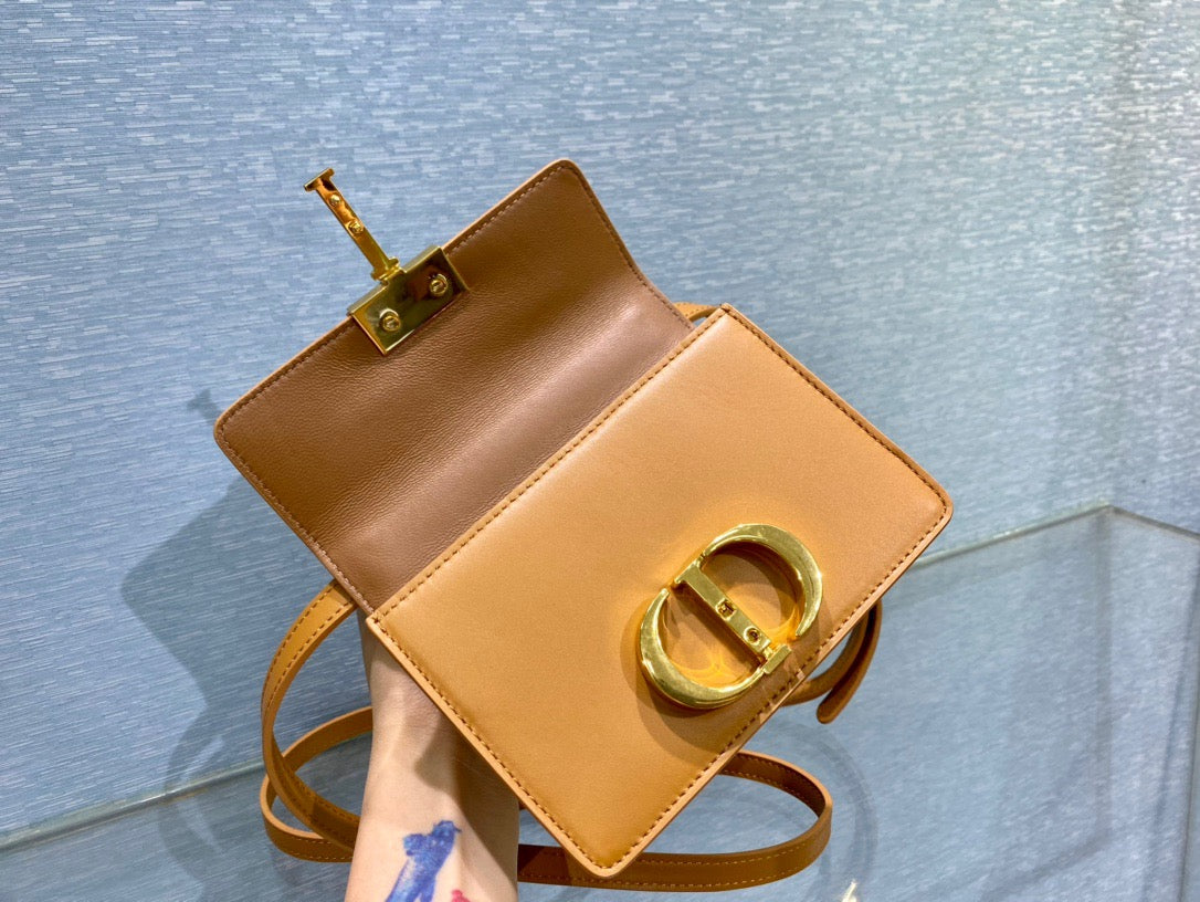 Dior 30 Montaigne Micro Bag In Yellow Box Calfskin