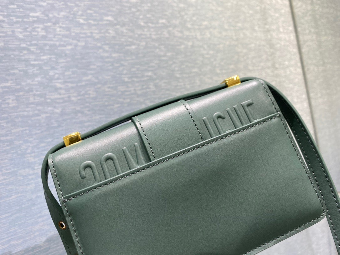 Dior 30 Montaigne Micro Bag In Green Box Calfskin