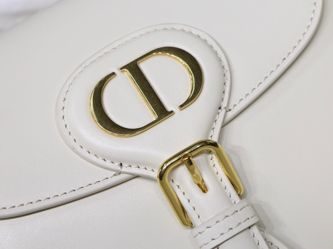 Dior Bobby Medium Bag In White Box Calfskin