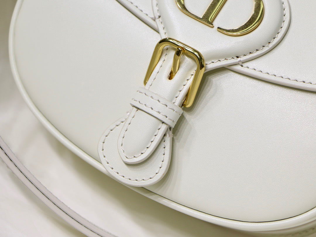 Dior Bobby Medium Bag In White Box Calfskin