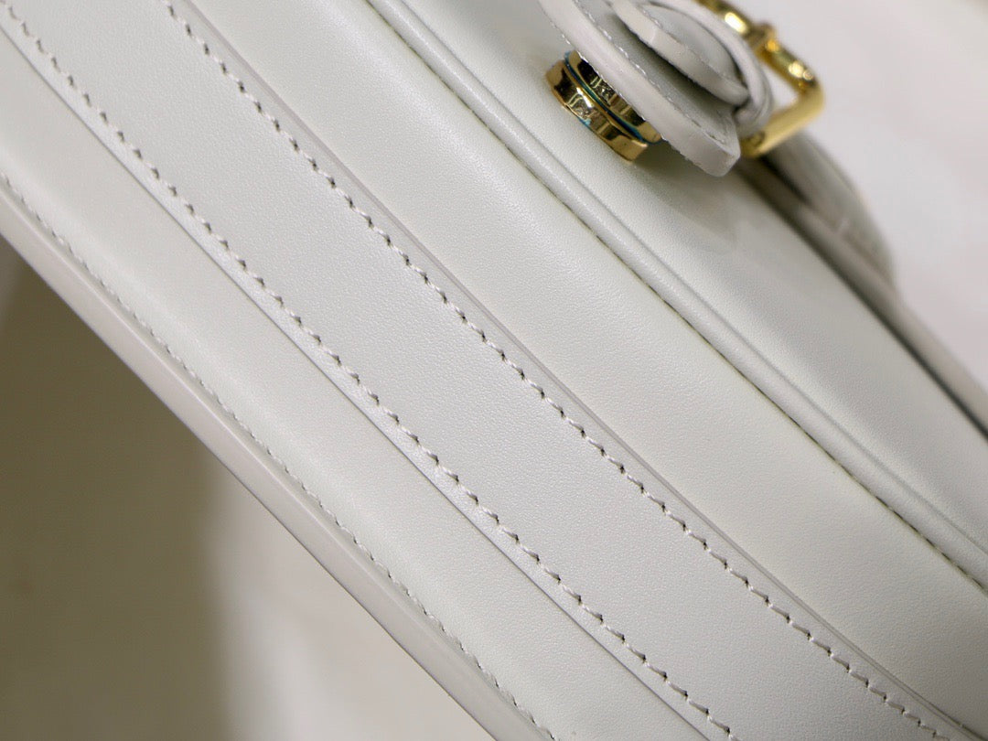 Dior Bobby Medium Bag In White Box Calfskin