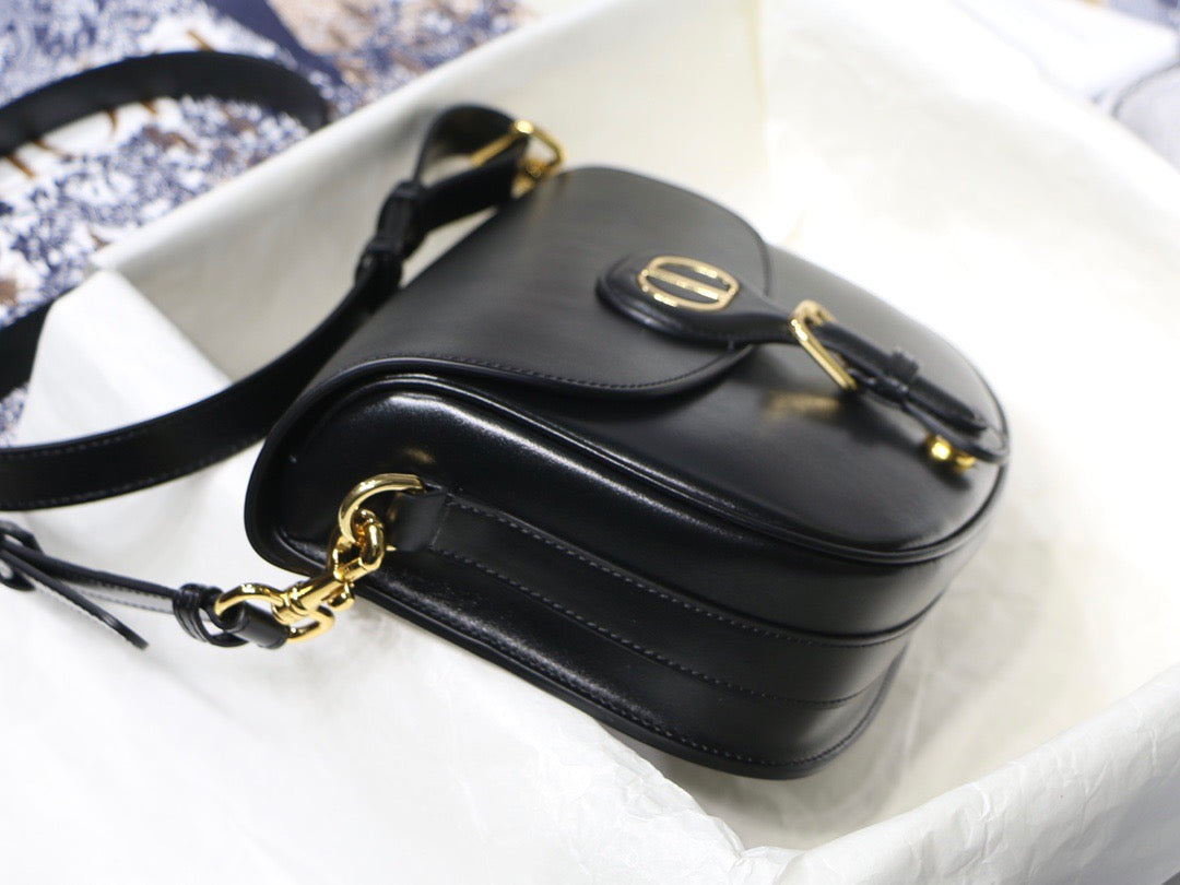 Dior Bobby Medium Bag In Black Box Calfskin