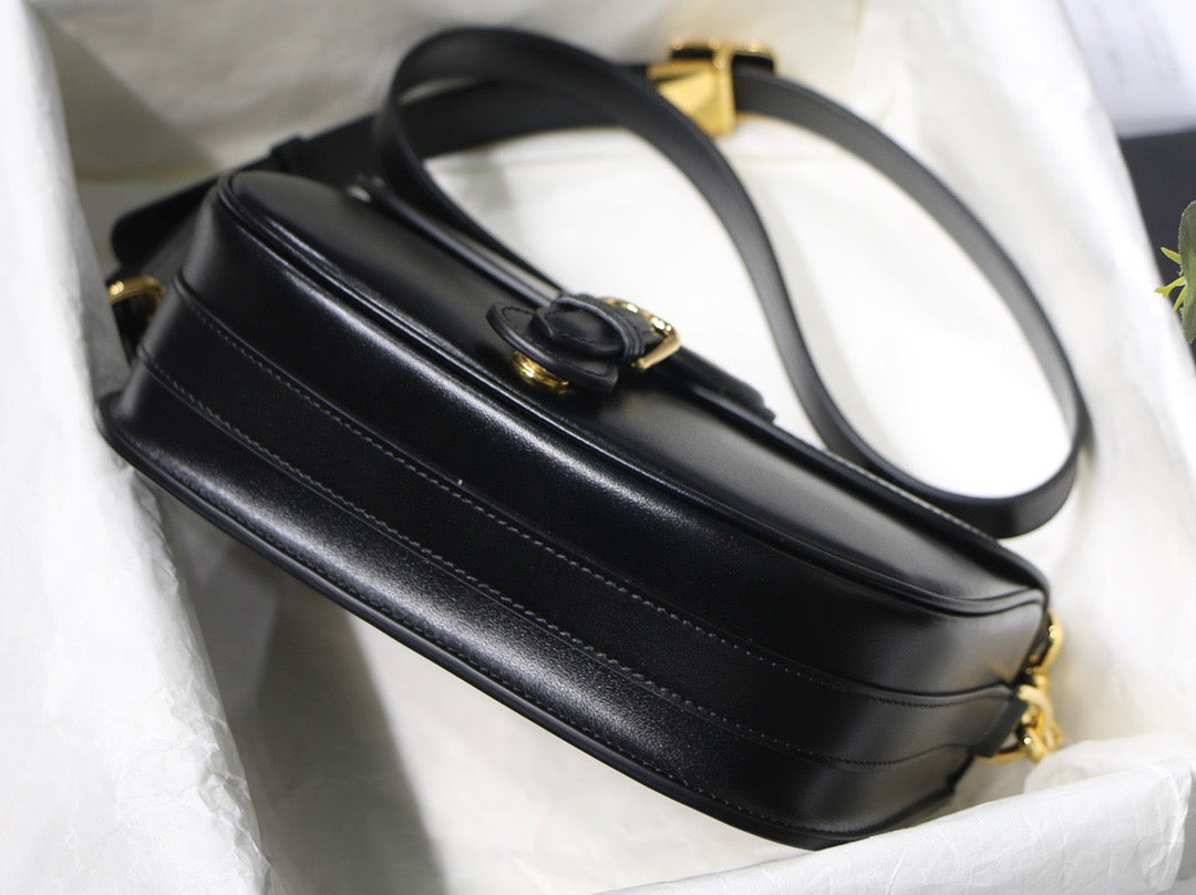 Dior Bobby Medium Bag In Black Box Calfskin