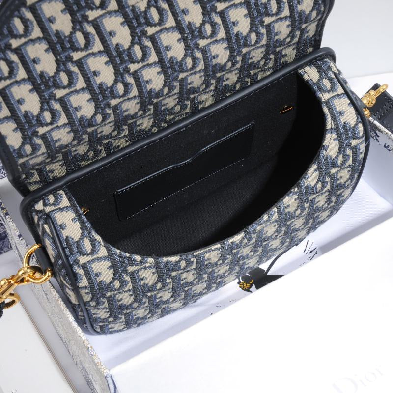 Dior Bobby Medium Bag In Black Dior Oblique Jacquard