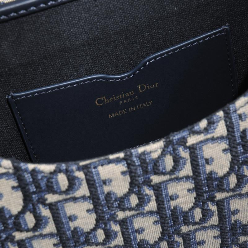 Dior Bobby Medium Bag In Black Dior Oblique Jacquard