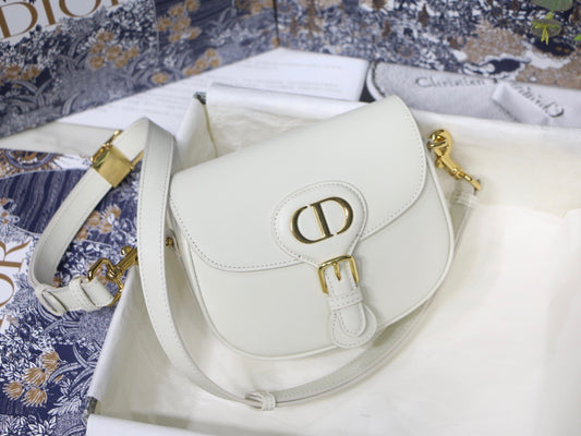 Dior Bobby Small Bag In White Box Calfskin