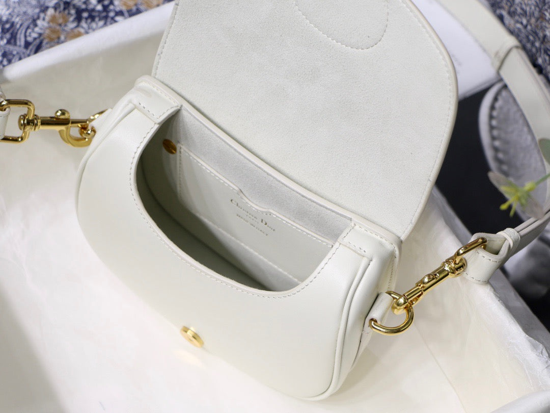 Dior Bobby Small Bag In White Box Calfskin