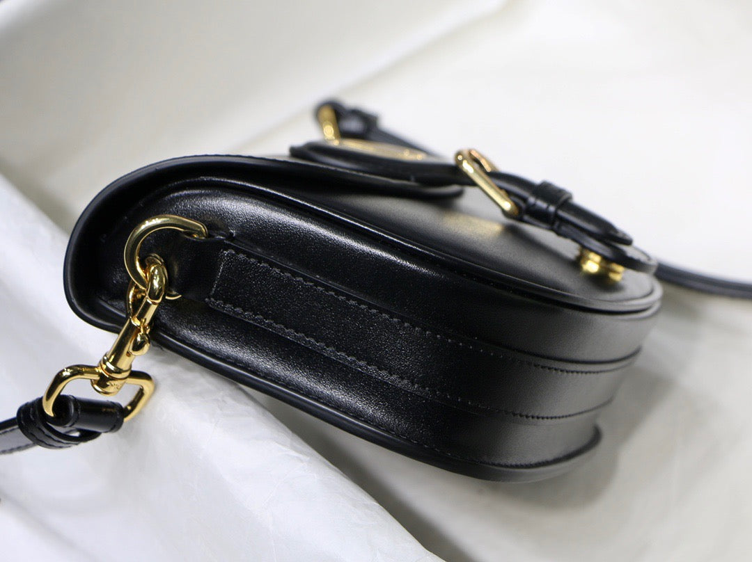 Dior Bobby Small Bag In Black Box Calfskin