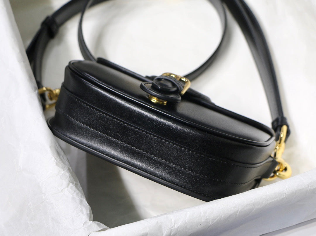 Dior Bobby Small Bag In Black Box Calfskin