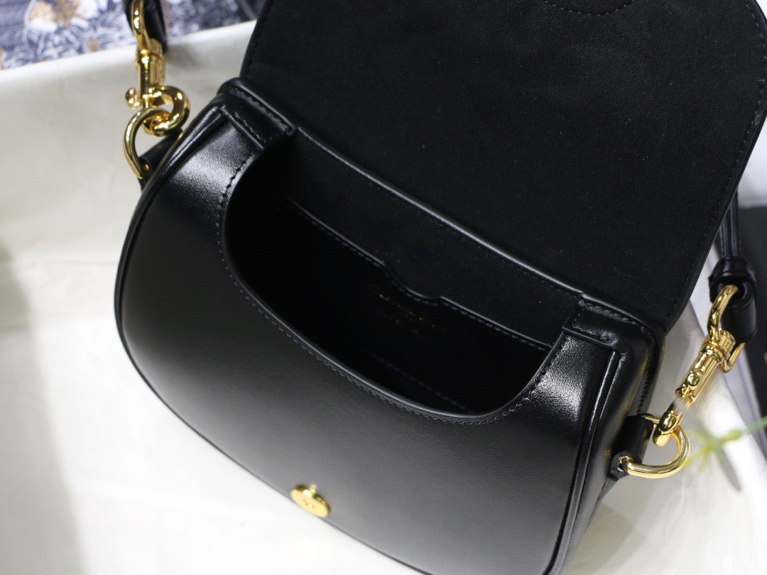 Dior Bobby Small Bag In Black Box Calfskin