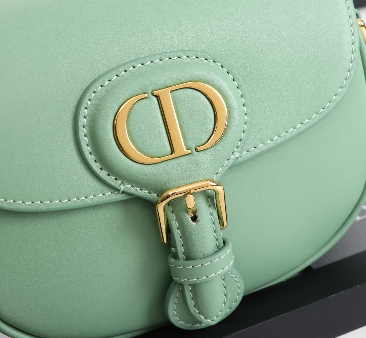 Dior Bobby Small Bag In Avocado Green Box Calfskin