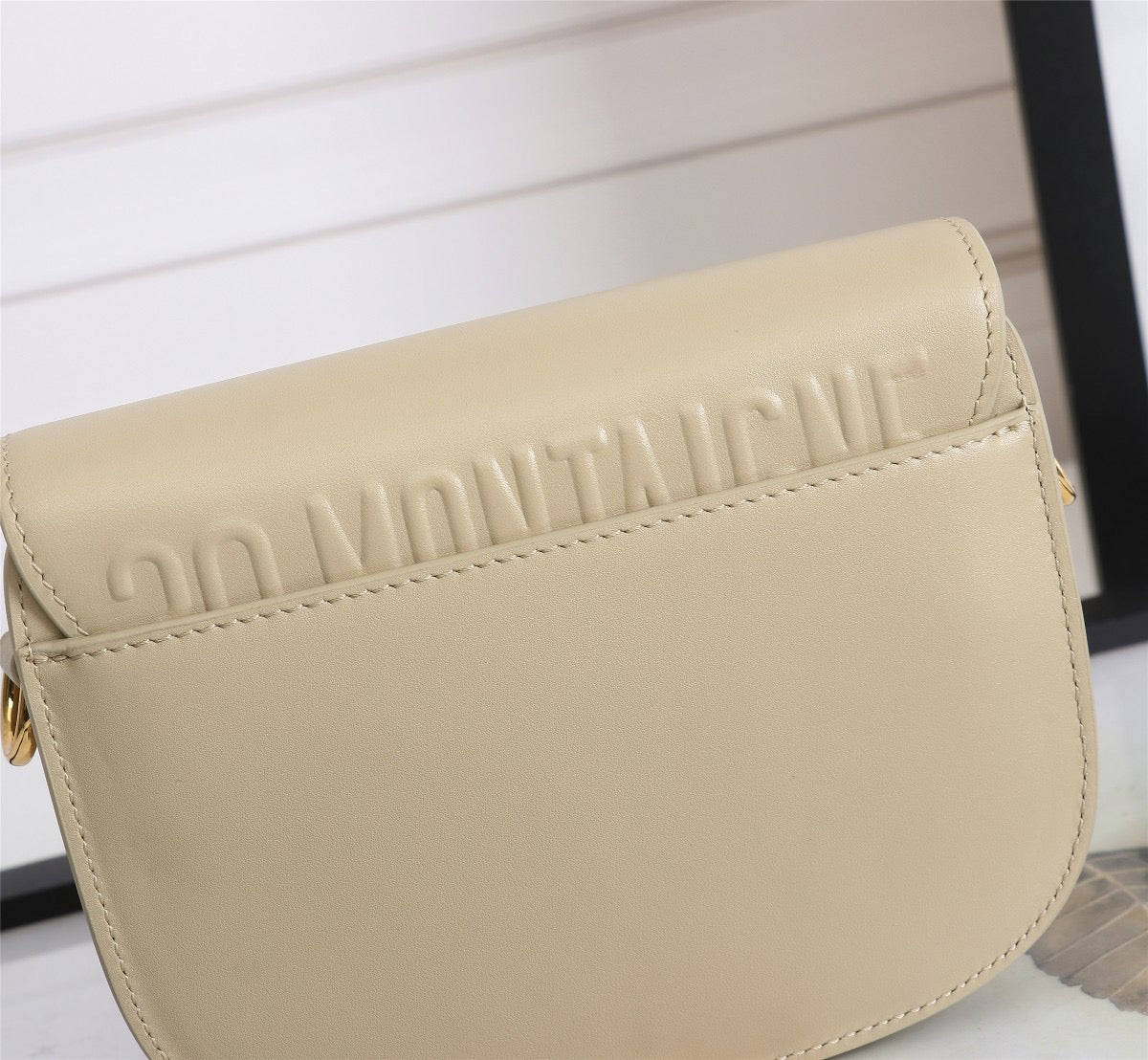 Dior Bobby Small Bag In Beige Box Calfskin