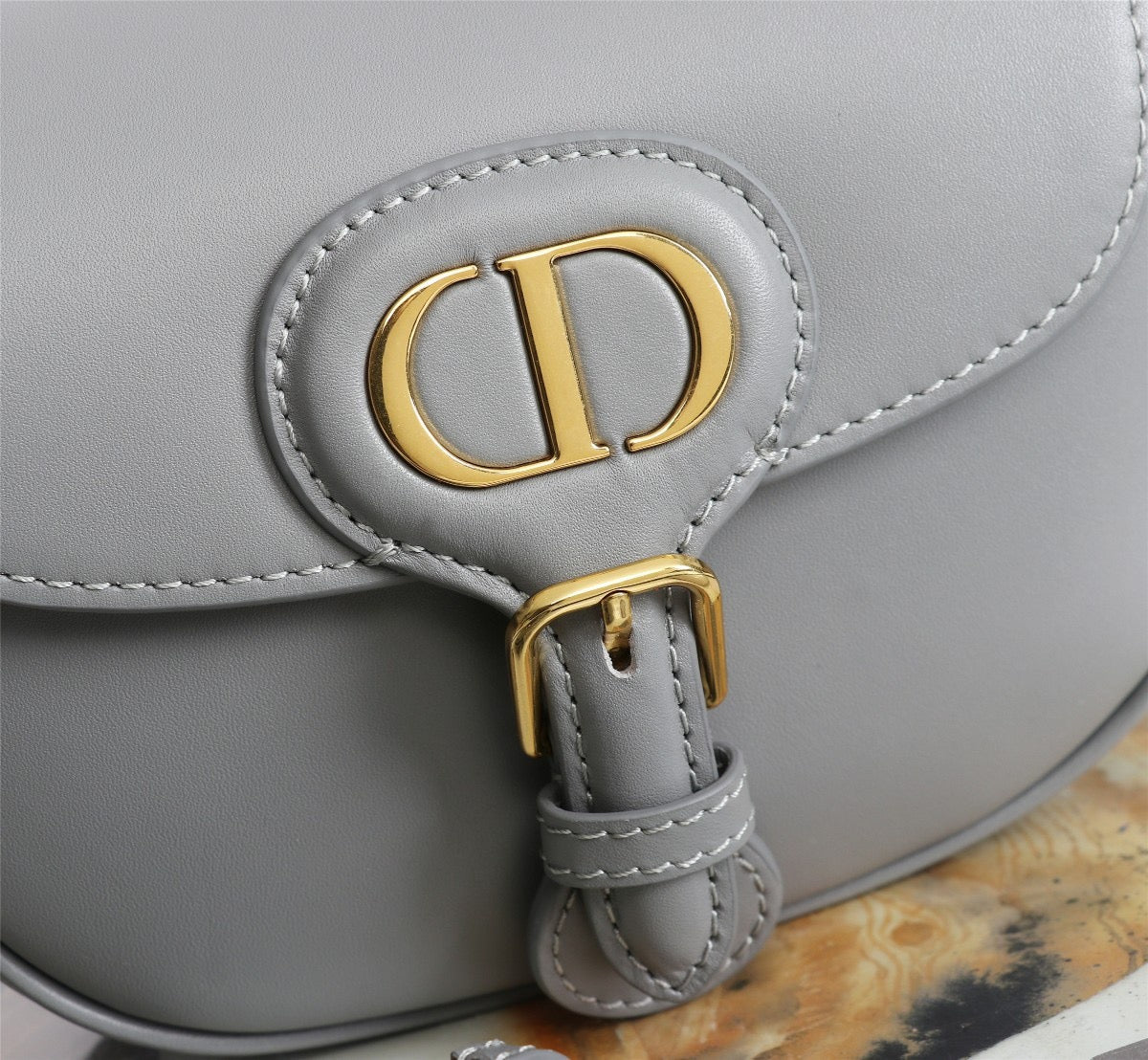 Dior Bobby Small Bag In Gray Box Calfskin