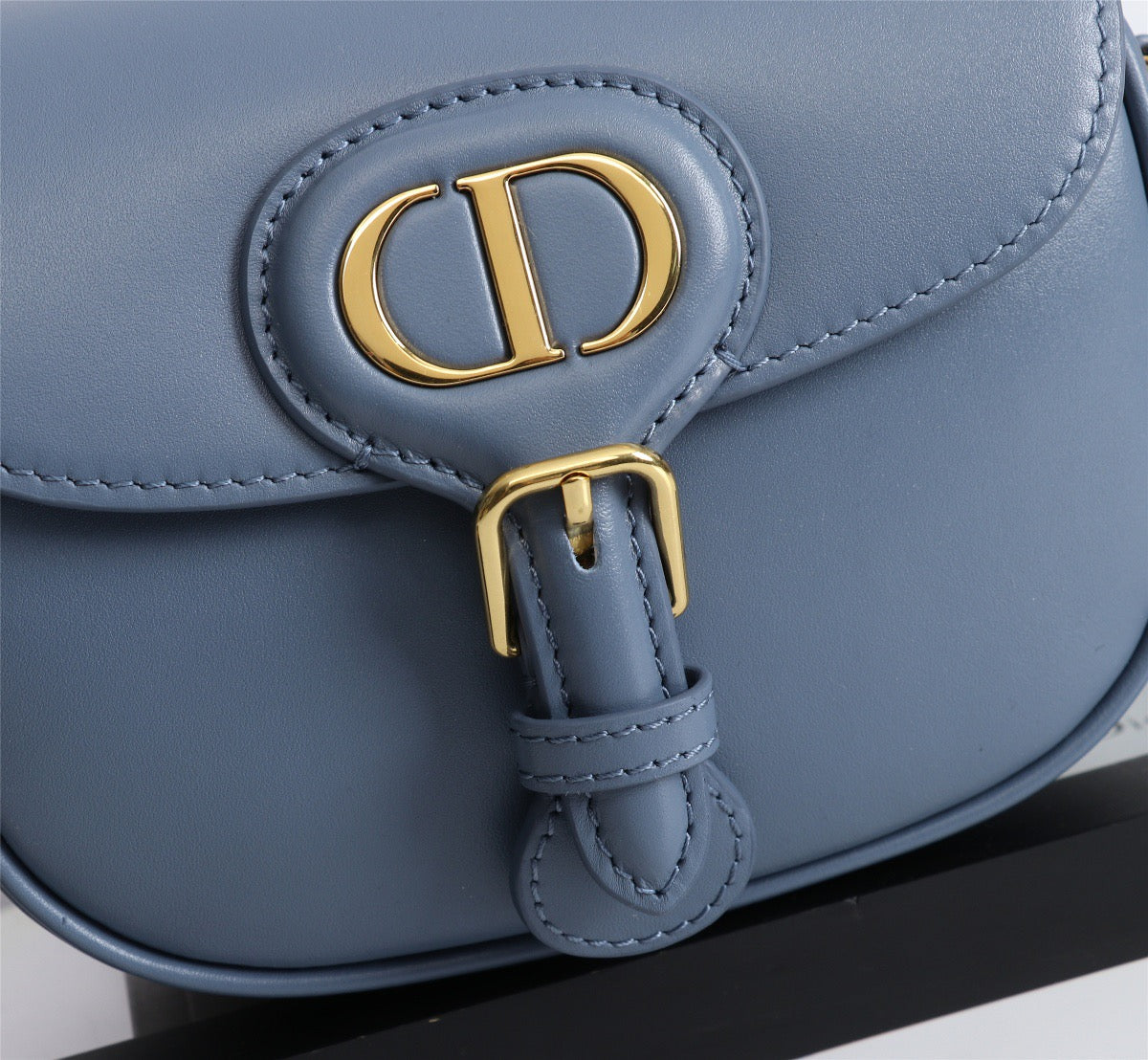 Dior Bobby Small Bag In Blue Paradise Box Calfskin