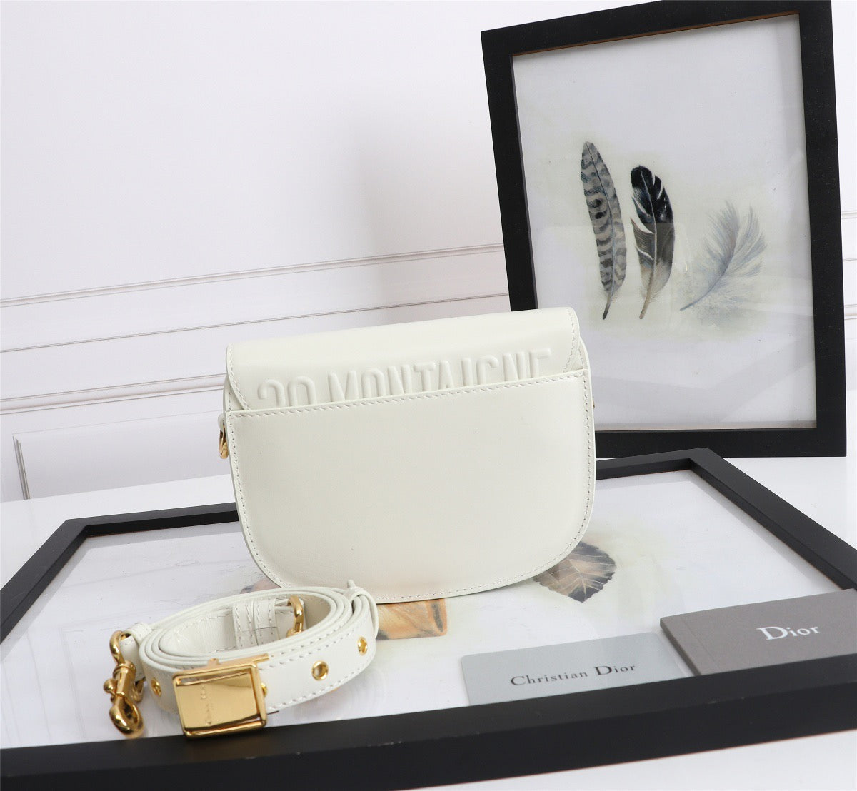 Dior Bobby Micro Bag In White Box Calfskin