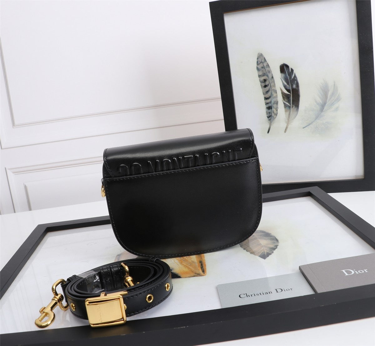 Dior Bobby Micro Bag In Black Box Calfskin