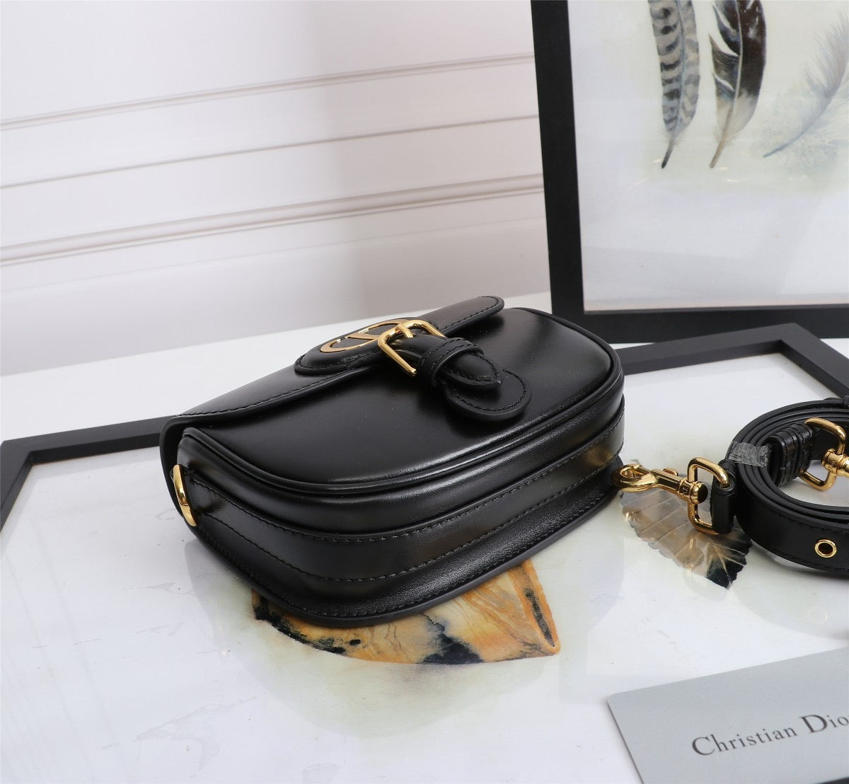 Dior Bobby Micro Bag In Black Box Calfskin