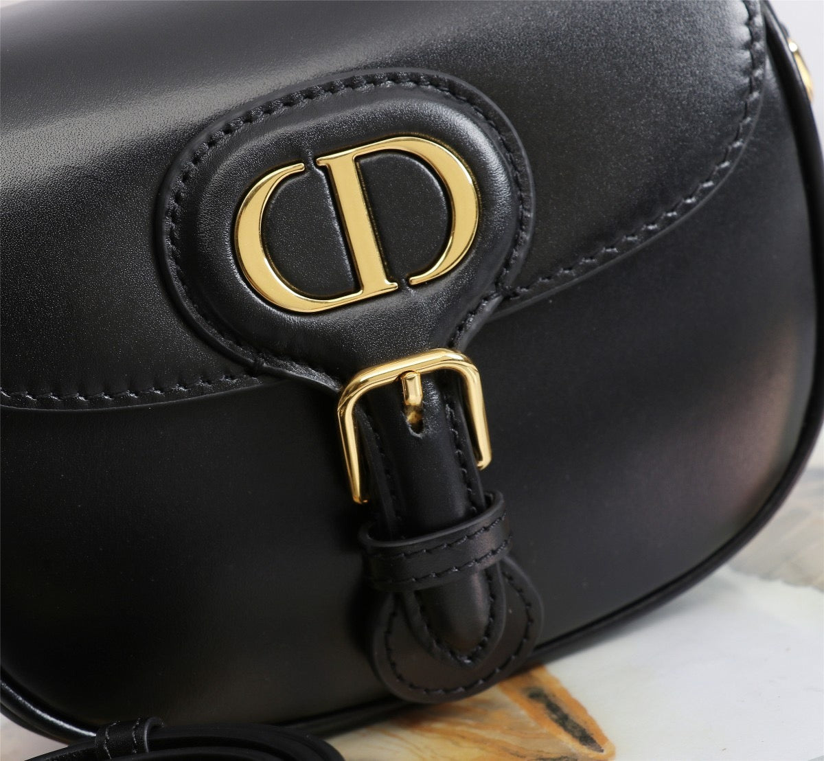 Dior Bobby Micro Bag In Black Box Calfskin