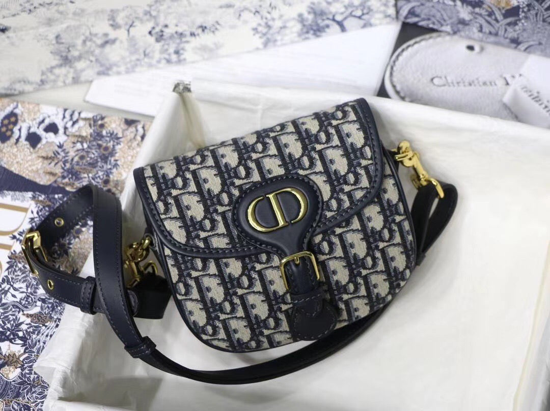 Dior Bobby Small Bag In Black Dior Oblique Jacquard