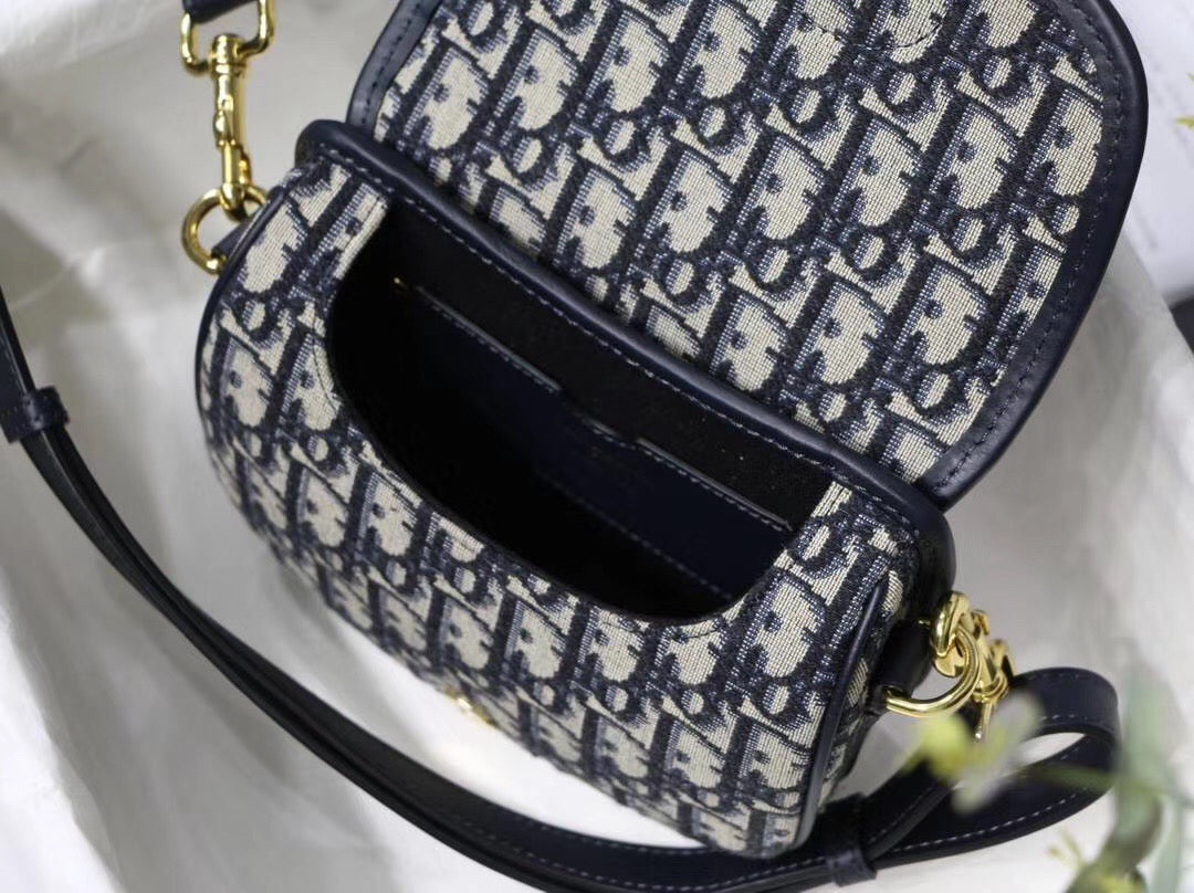 Dior Bobby Small Bag In Black Dior Oblique Jacquard