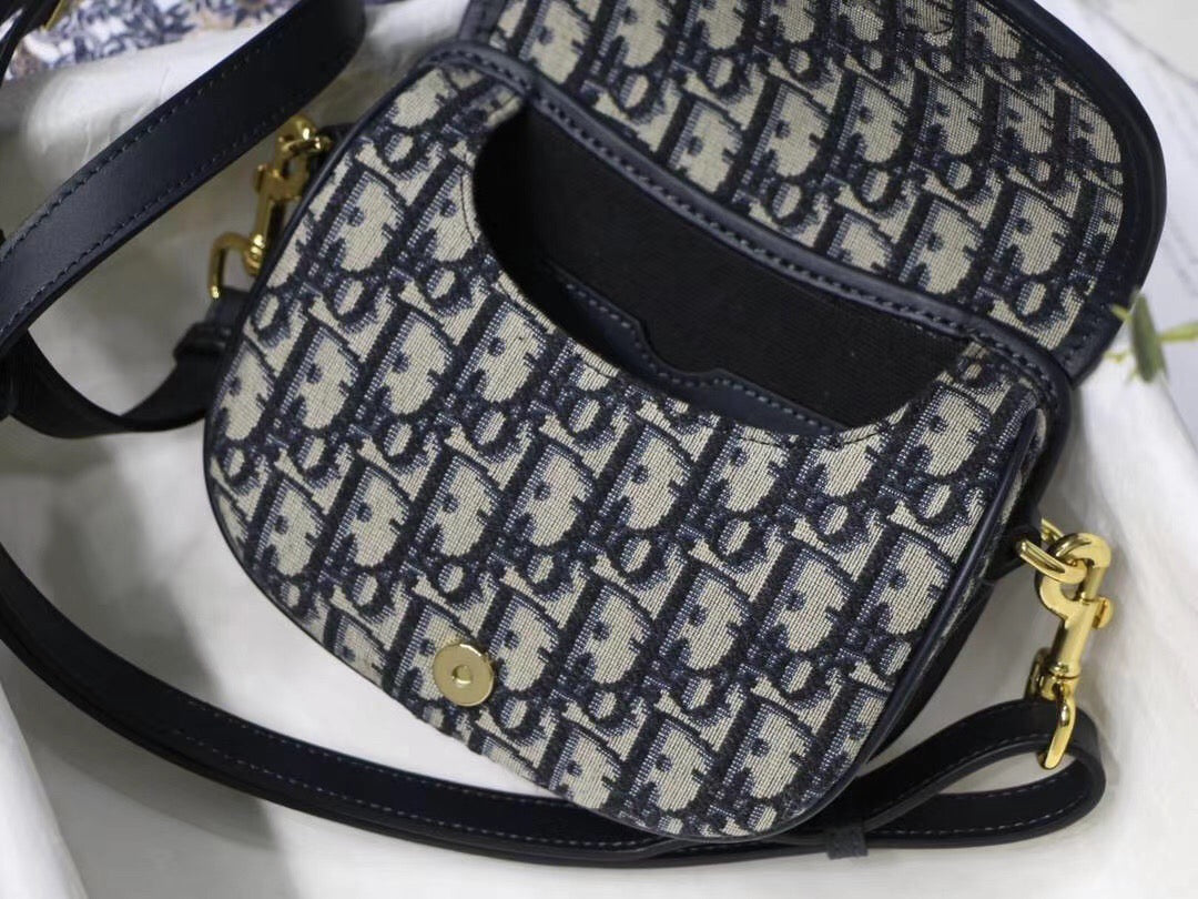 Dior Bobby Small Bag In Black Dior Oblique Jacquard