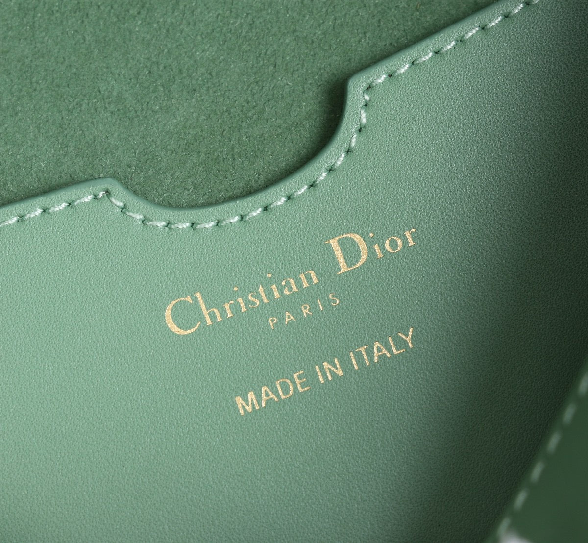 Dior Bobby Large Bag In Vert Criquet Box Calfskin