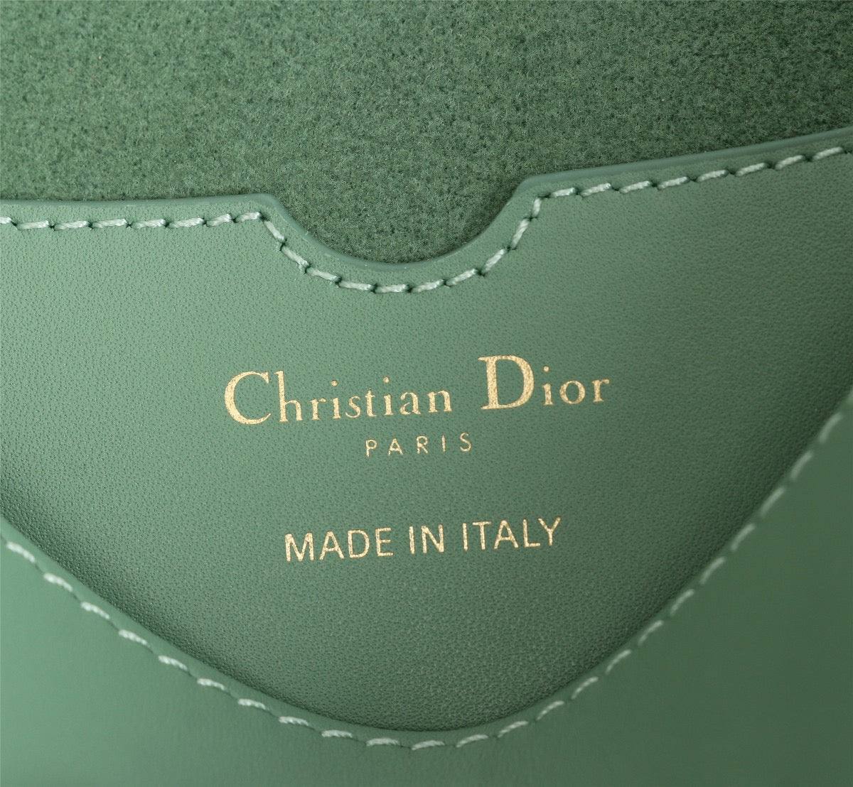 Dior Bobby Small Bag In Vert Criquet Box Calfskin