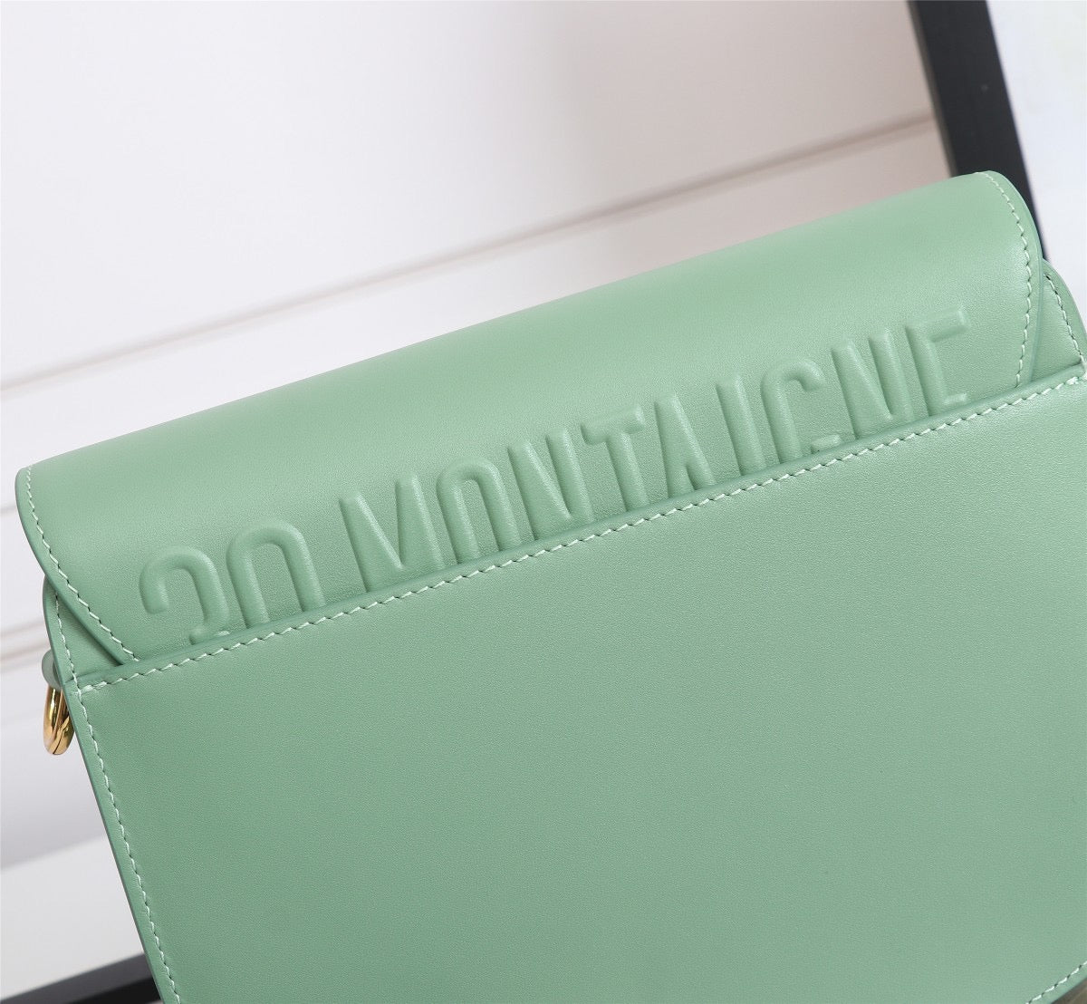 Dior Bobby Small Bag In Vert Criquet Box Calfskin