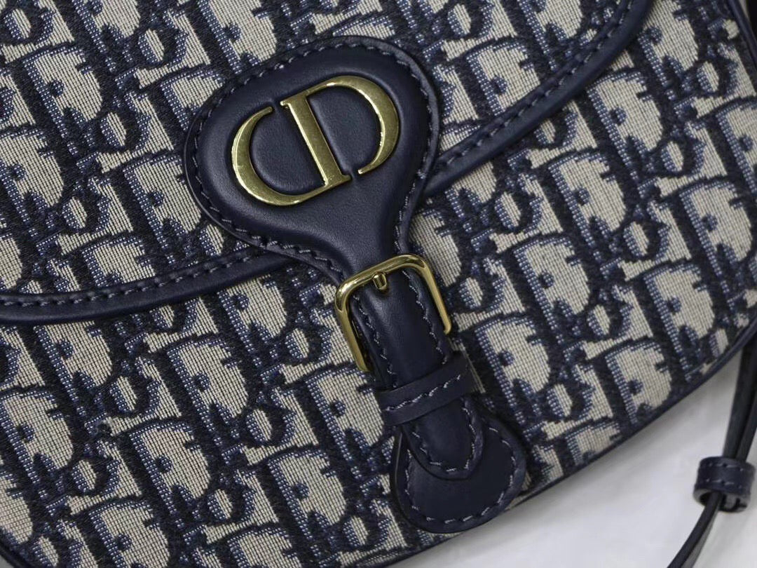 Dior Bobby Small Bag In Blue Dior Oblique Jacquard