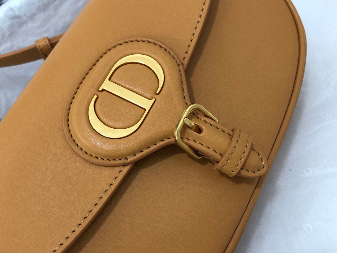 Dior Bobby East-West Bag In Gold Brown Box Calfskin