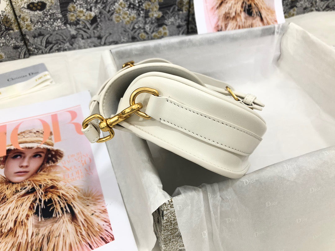 Dior Bobby East-West Bag In White Box Calfskin