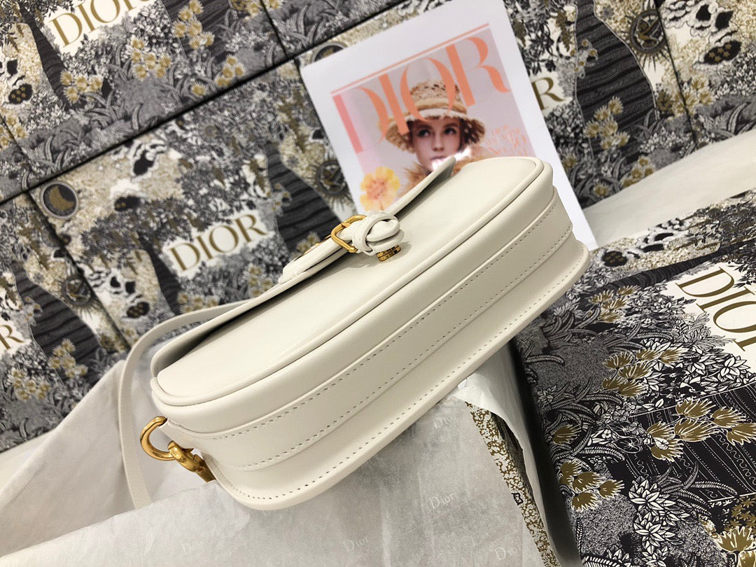 Dior Bobby East-West Bag In White Box Calfskin