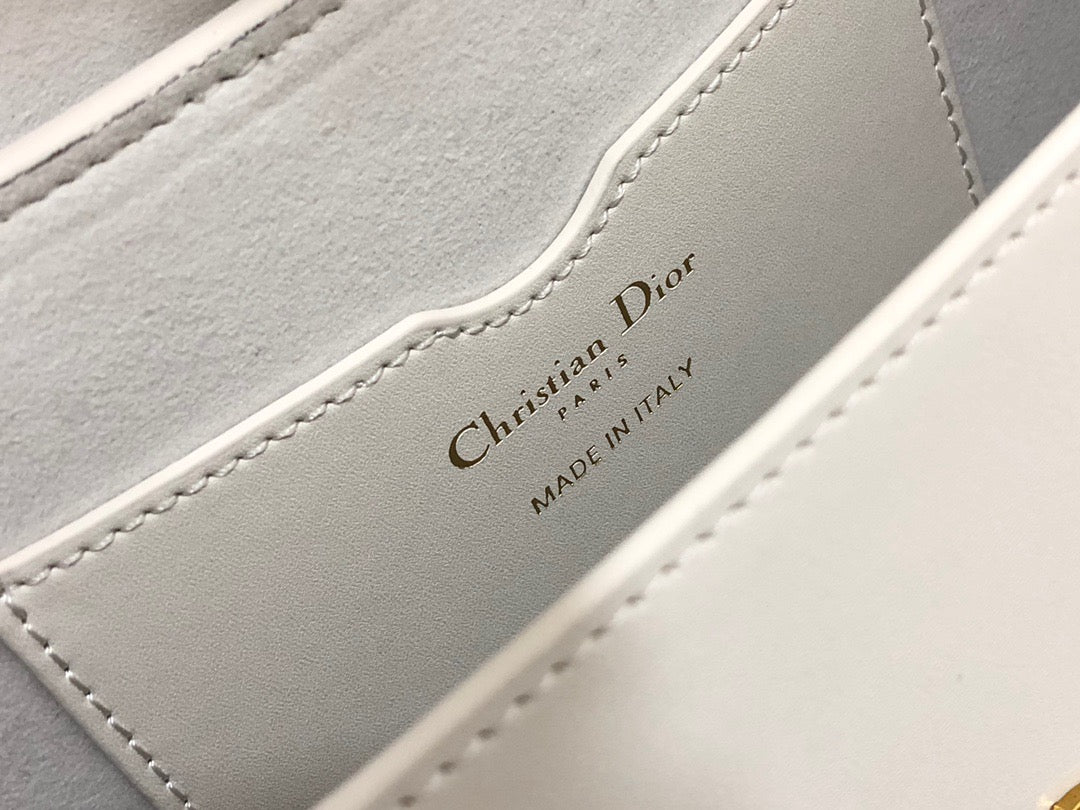 Dior Bobby East-West Bag In White Box Calfskin