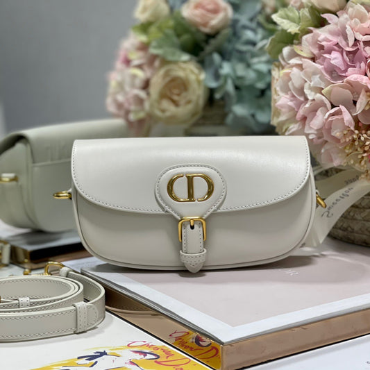 Dior Bobby East-West Bag In White Box Calfskin