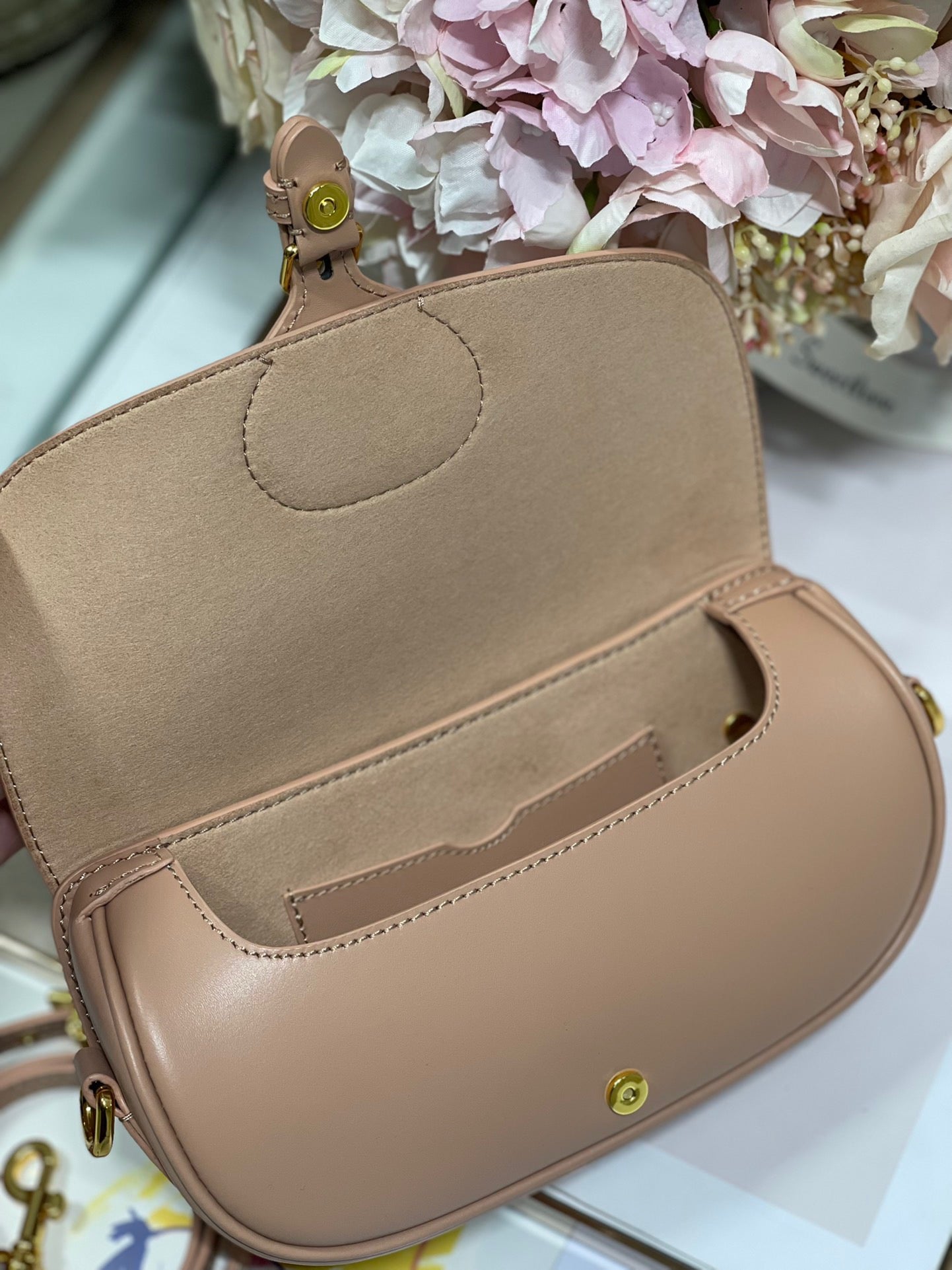 Dior Bobby East-West Bag In Light Pink Box Calfskin