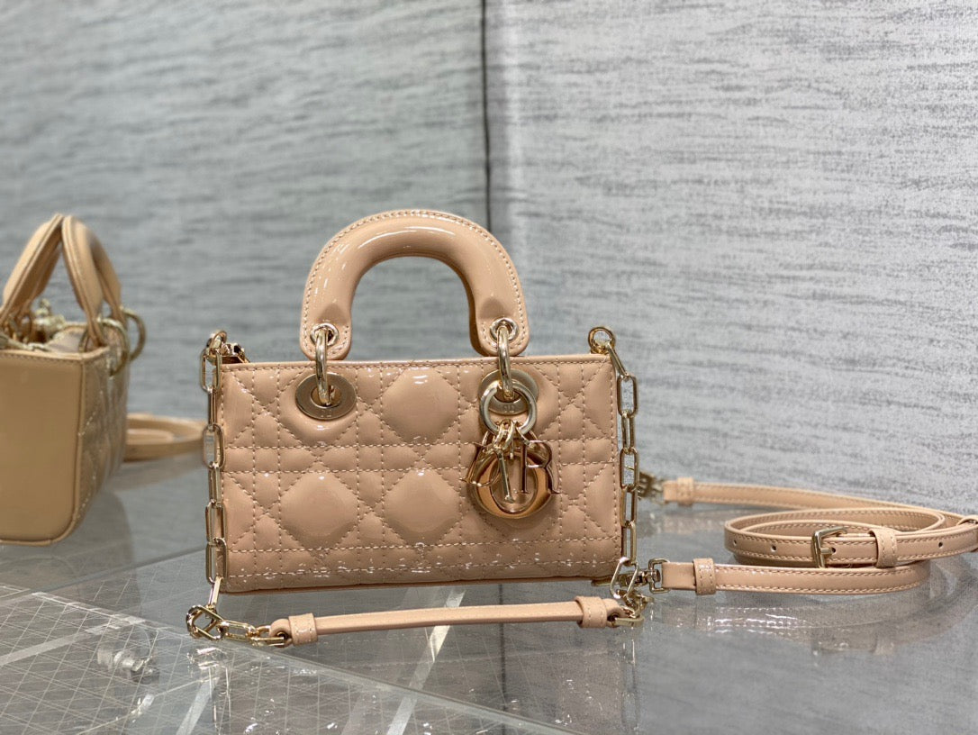 Dior Lady D-Joy Bag In Light Pink Cannage Lambskin