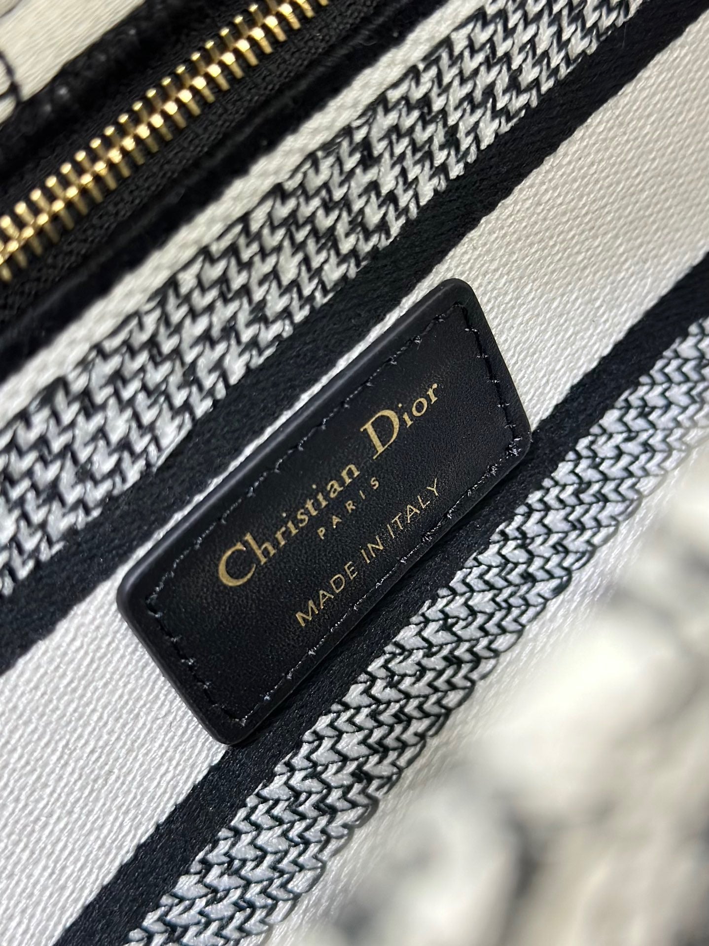 Dior Lady D-Lite Medium Bag In Paris Map Embroidery