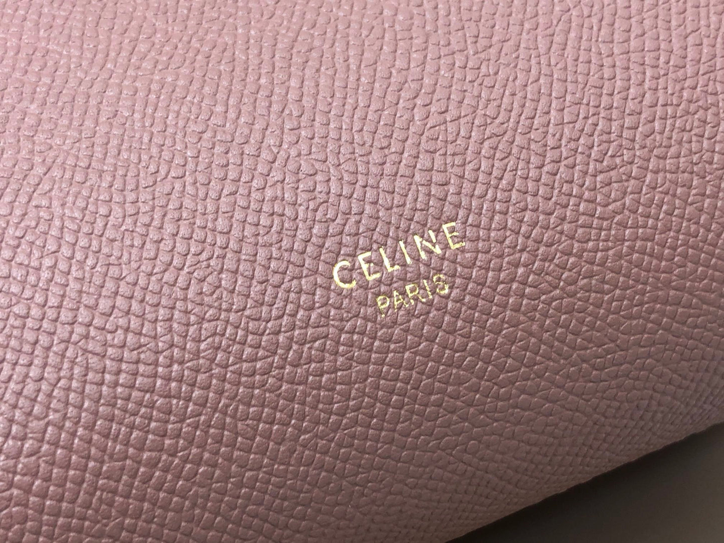 Celine Belt Nano Bag In Bean Paste Powder Grained Calfskin