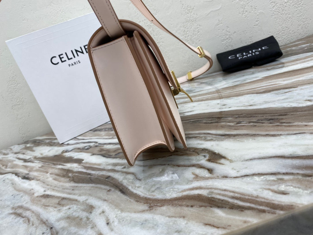 Celine Classic Box Small Bag In Light Pink Box Calfskin