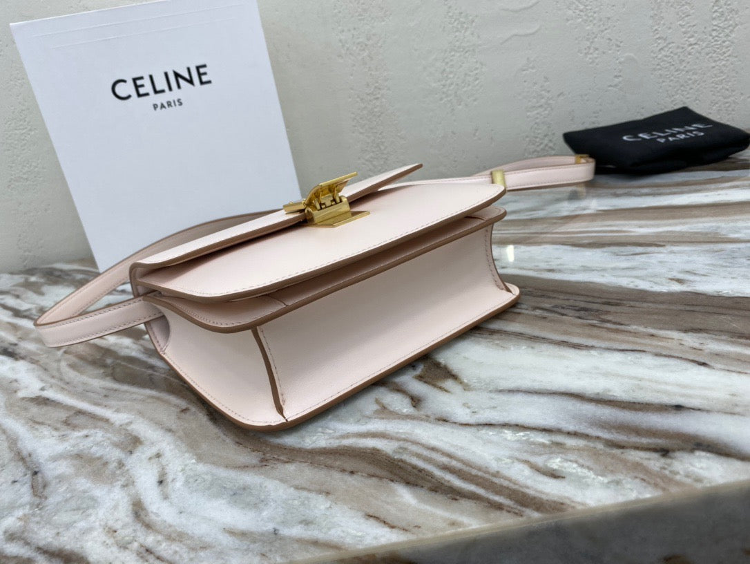 Celine Classic Box Small Bag In Light Pink Box Calfskin