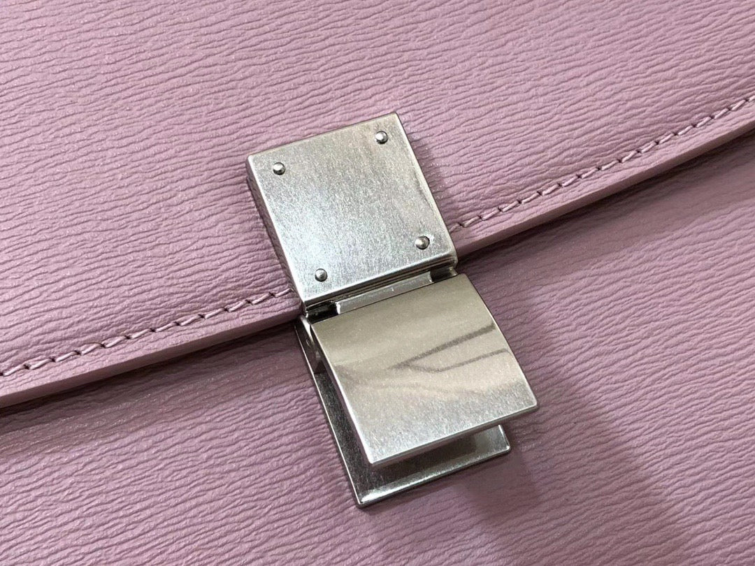 Celine Classic Box Small Bag In Pink Box Calfskin