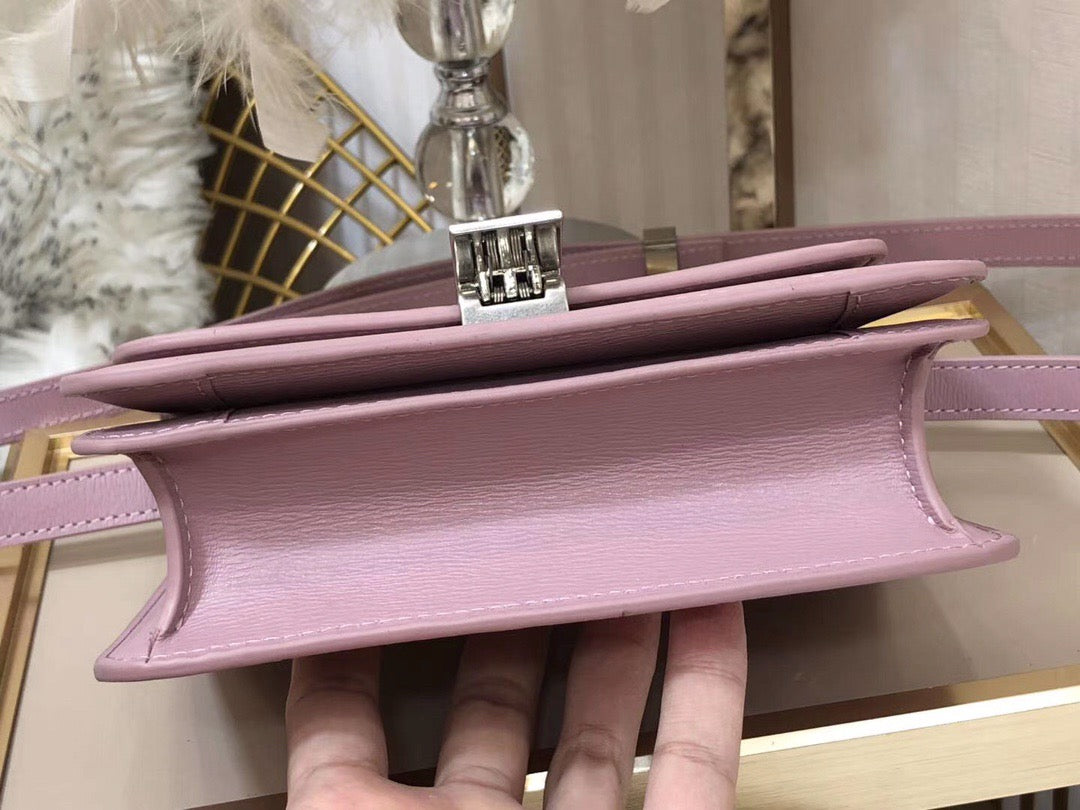 Celine Classic Box Small Bag In Pink Box Calfskin