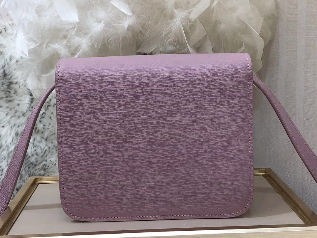 Celine Classic Box Small Bag In Pink Box Calfskin